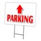 Signmission Parking Up Arrow Yard & Stake outdoor plastic coroplast window, 36" x 24", C-2436 Parking Up Arrow C-2436 Parking Up Arrow - alternate 1